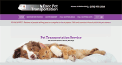 Desktop Screenshot of execpettransportation.com